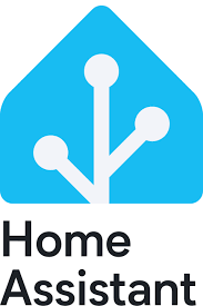 Image displaying Home Assistant logo with the text "Home Assistant" just below it